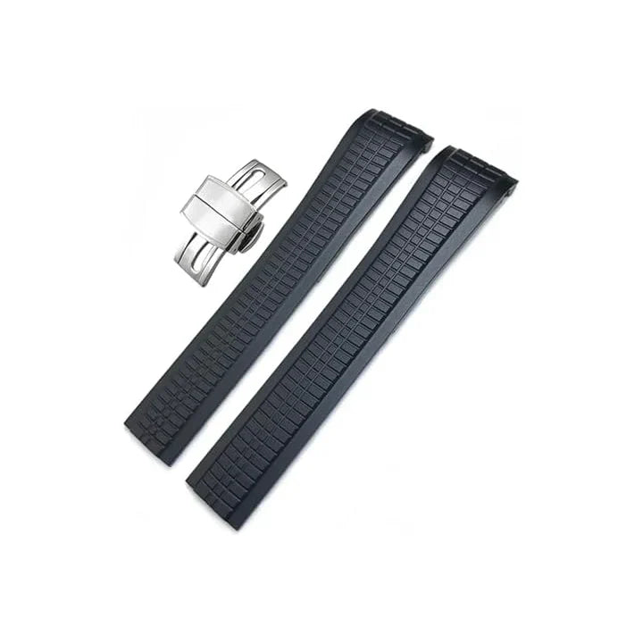 Pulseiras p/ Relógio Patek Silicone 22mm com fivela dobrável - 5164A 5167A 5168A